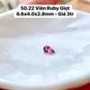 Viên Ruby Giọt  6.6x4.0x2.8mm 50.22