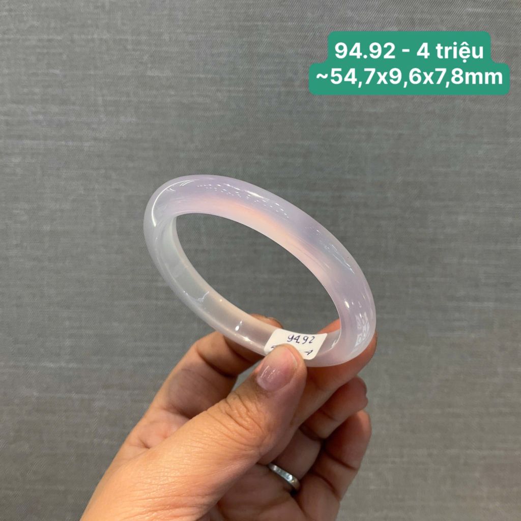 Vòng ngọc tuỷ Chalcedony tử la lan ~ 54,7x 9,6x7,8mm 94.92