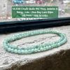 14.938 Chuỗi Quấn Phỉ Thuý Jadeite A - Băng - Lão - Hoa Bay Lam Đậm ~ 5,7mm