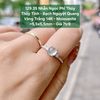 Nhẫn Ngọc Phỉ Thúy  Thủy Tinh - Bạch Nguyệt Quang VT 14K - Moissanite ~5,5x5,5mm 129.35