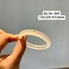 92.74 Vòng Ngọc Tuỷ Chalcedony Bạch Nguyệt Quang Đốm Hoàng Kim ~52,1x9,7x7,3mm