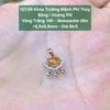 Khóa Trường Mệnh Phỉ Thúy  Băng - Hoàng Phỉ  VT14K - Moissanite tấm  ~5,5x6,8mm 127.69