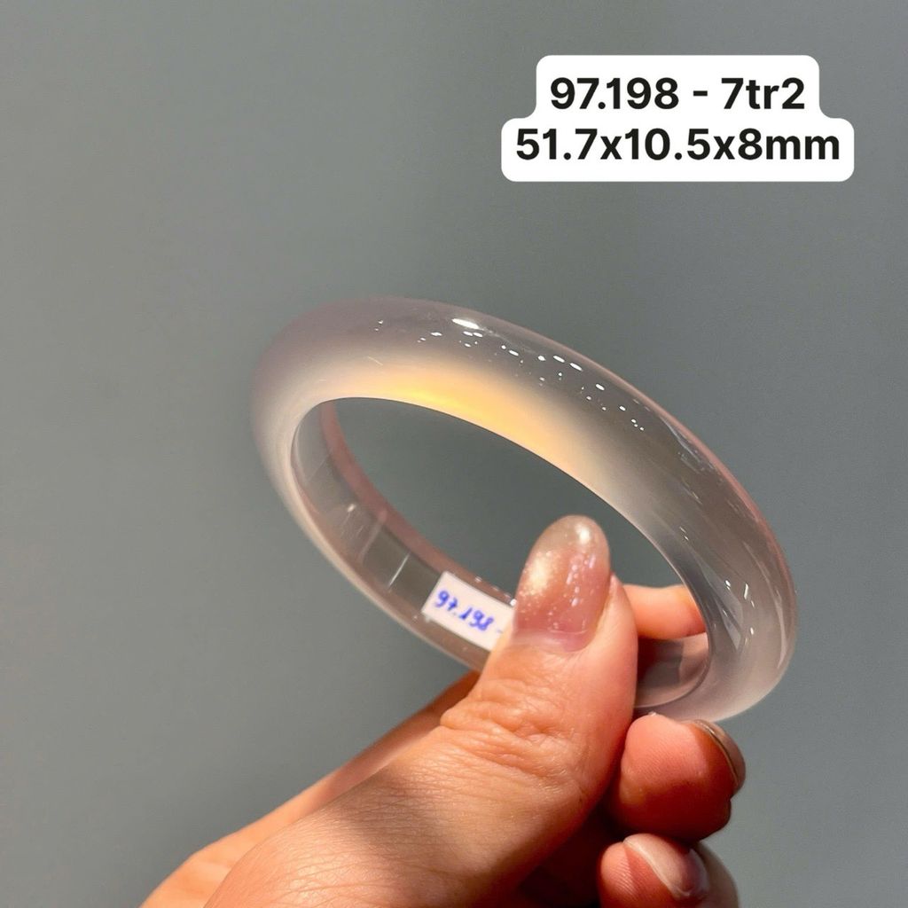 Vòng Hẹ  Ngọc Tuỷ Chalcedony Bạch Nguyệt Quang 97.198
