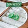 Cặp Khấu Donut Phỉ Thúy  Cao Băng - Keo - Xanh Cay - 10.76