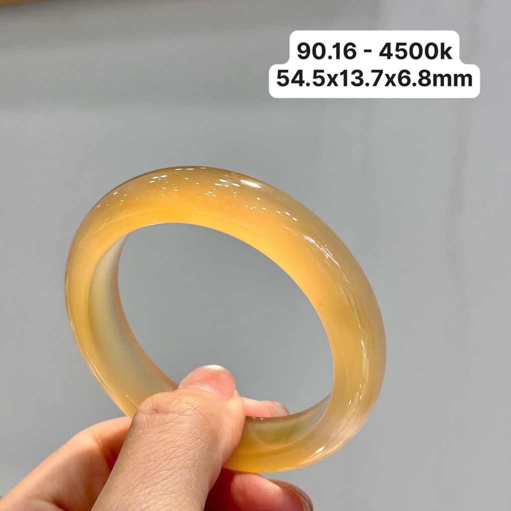 Vòng Ngọc Tuỷ Chalcedony Hoàng Kim 90.16