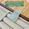 Như Lai Đại Nhật Phỉ Thúy Cao Băng - Keo - Trắng phớt Lục Táo ~23x40x5,4mm 30.140