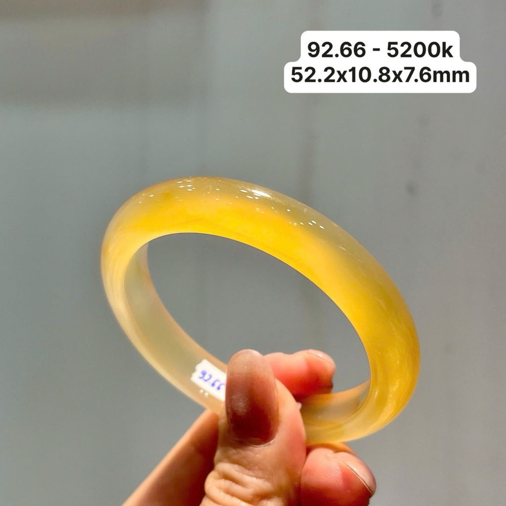 Vòng Ngọc Tuỷ Chalcedony Hoàng Kim 92.66