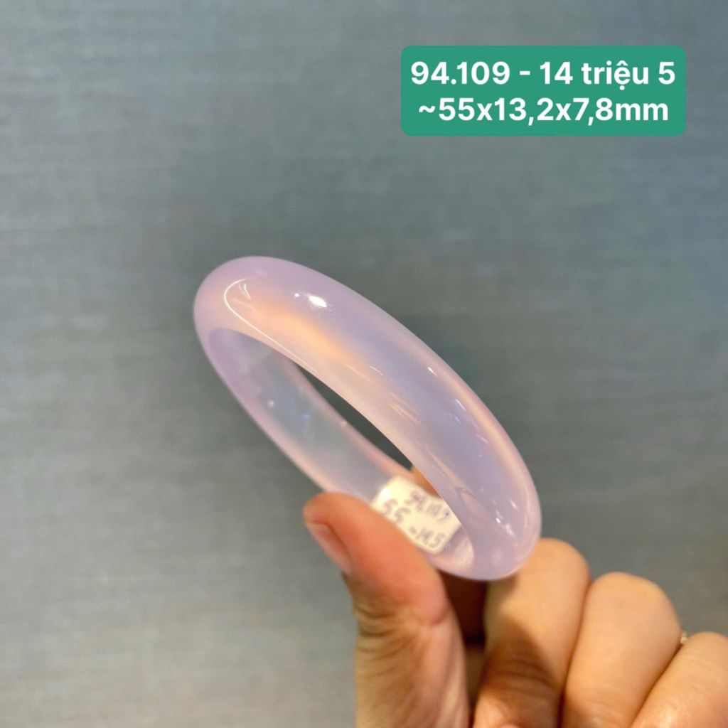 Vòng ngọc tuỷ Chalcedony tử la lan ~55x13,2x7,8mm 94.109