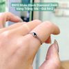 Nhẫn Black Diamond 2mm  Vàng Trắng 14k BN15