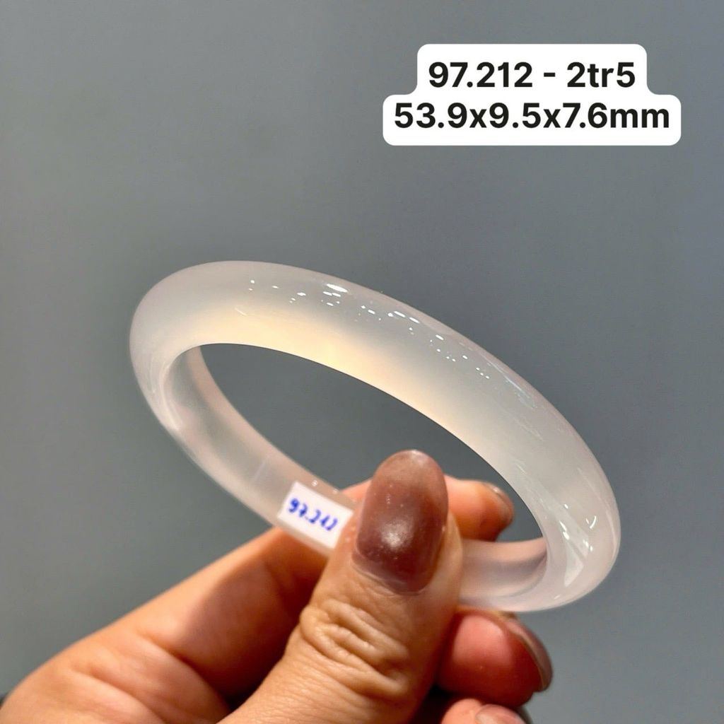 Vòng Hẹ  Ngọc Tuỷ Chalcedony Bạch Nguyệt Quang 97.212
