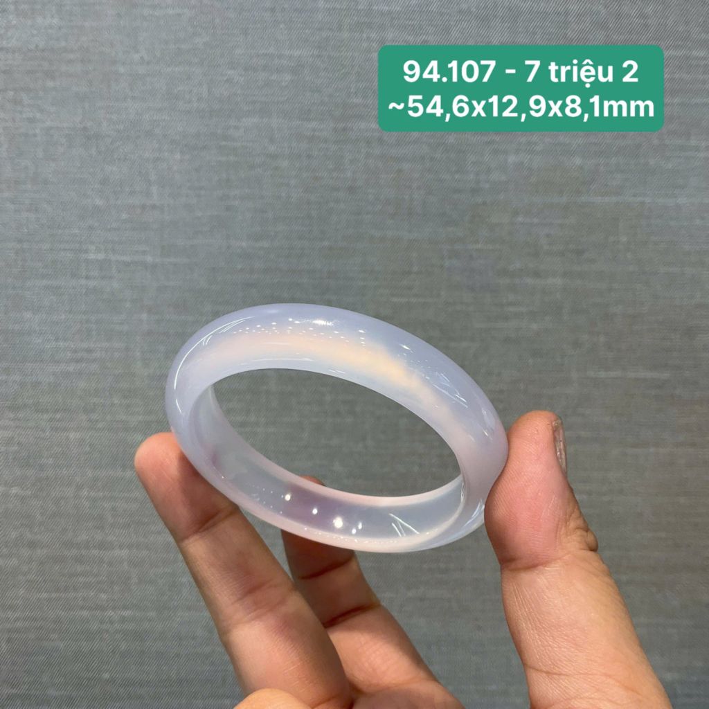 Vòng ngọc tuỷ Chalcedony tử la lan ~54,6x12,9x8,1mm 94.107