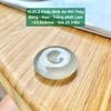 Khấu Bình An Phỉ Thuý Băng - Keo - Trắng Phớt Lam ~23.8x6mm 10.81.2