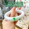 Vòng Hẹ Phỉ Thuý Nếp Mịn Bạch Đế Thanh 52.3mm 26.52
