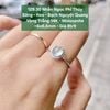 Nhẫn Ngọc Phỉ Thuý Băng - Keo - Bạch Nguyệt Quang VT14K - Moissanite ~6x6.6mm - 129.30