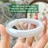 Vòng Hẹ Phỉ Thúy Nếp Hóa Keo Tím Phớt Lục ~55,9x11,6x9,2mm 26.219*