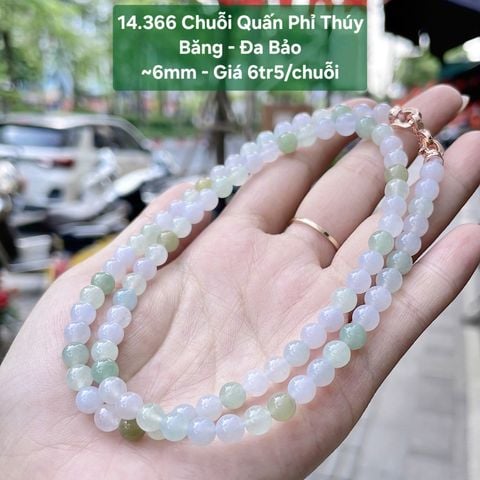 Chuỗi Quấn Phỉ Thuý Băng - Đa Bảo ~6mm - 14.366