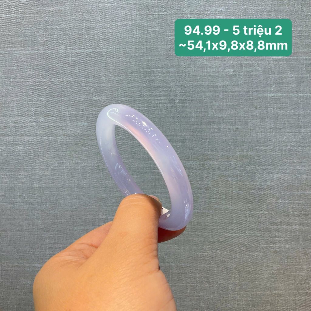 Vòng ngọc tuỷ Chalcedony tử la lan ~54,1x9,8x8,8mm 94.99