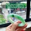 26.824* Vòng Hẹ Phỉ Thúy Jadeite A Nếp - Nếp Hóa - Hoa Bay Lục Cay ~55,5x12,6x9,4mm