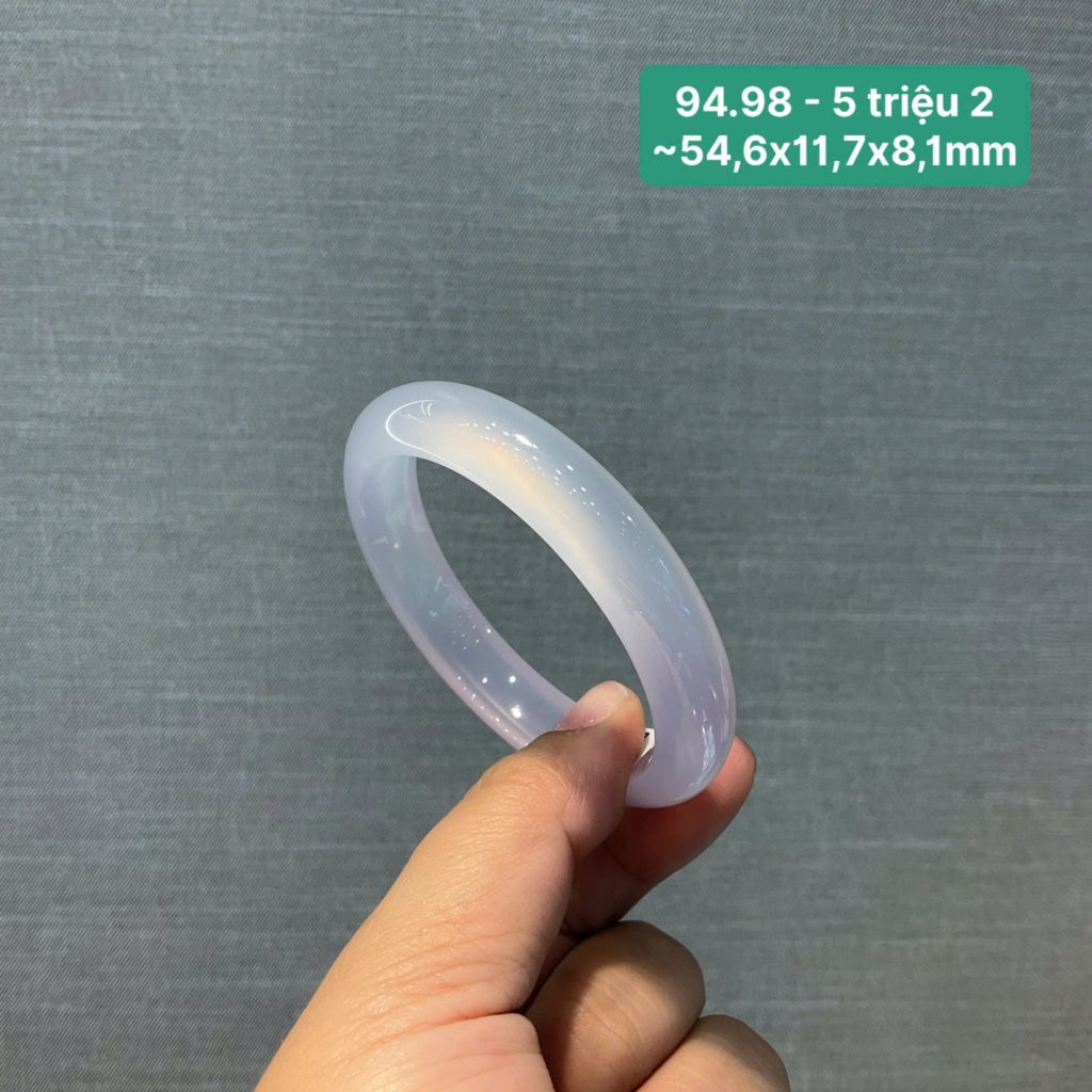 Vòng ngọc tuỷ Chalcedony tử la lan ~54,6x11,7x8,1mm 94.98