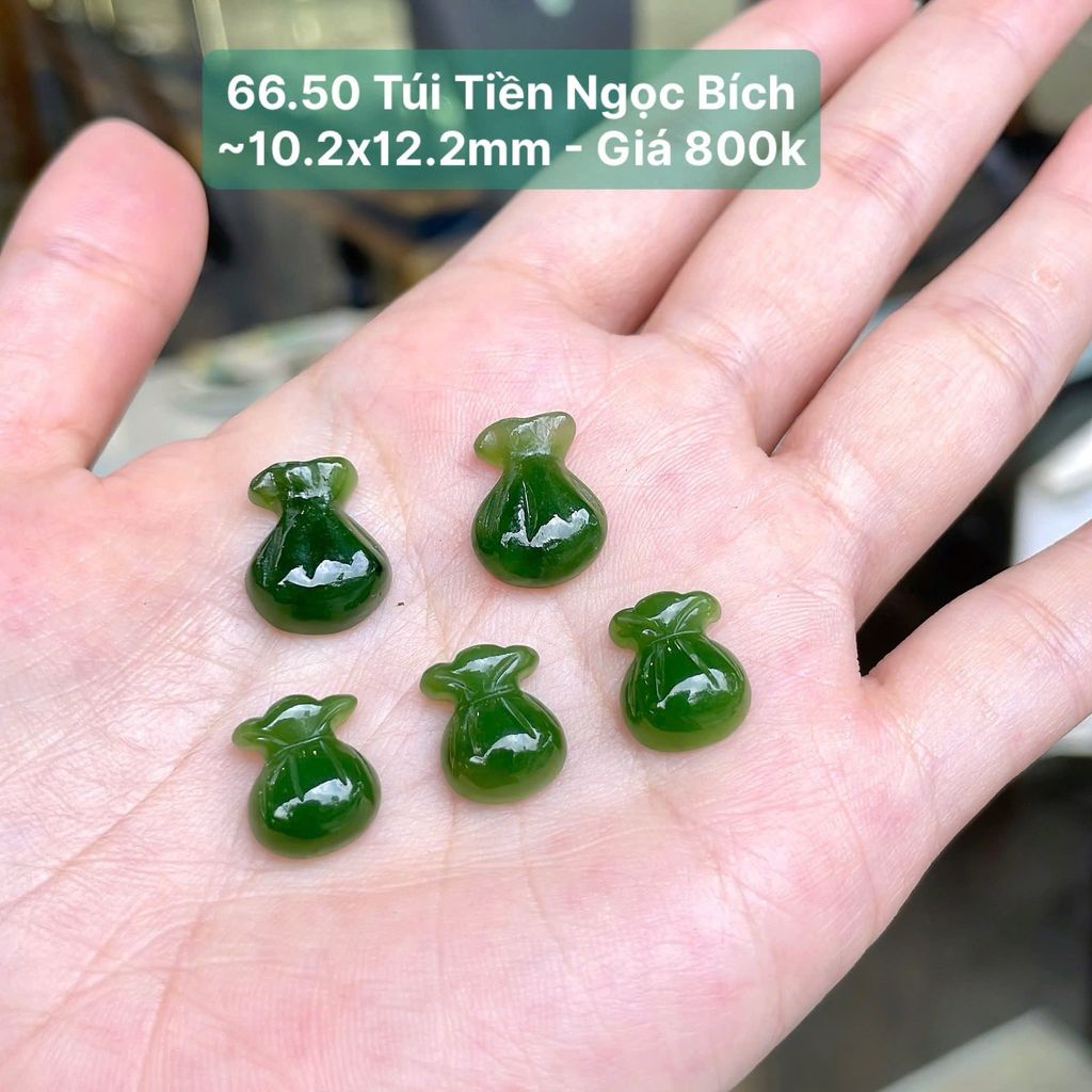 Túi Tiền Ngọc Bích ~10.2x12.2mm 55.50