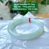 Vòng Đũa Phỉ Thúy  Nếp Mịn - Trắng phớt Lục  ~53,7x8,8x8,8mm 23.89