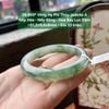 26.659* Vòng Hẹ Phỉ Thuý Jadeite A - Nếp Hoá - Nếp Băng - Hoa Bay Lục Đậm ~51,2x9,6x8mm