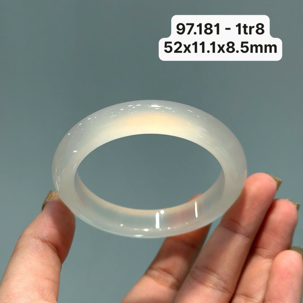 Vòng Hẹ  Ngọc Tuỷ Chalcedony Bạch Nguyệt Quang 97.181