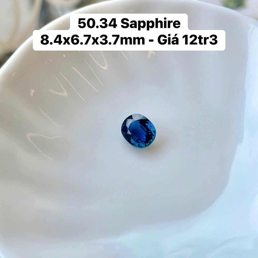 Viên Sapphire 8.4x6.7x3.7mm 50.34