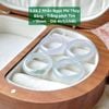 Nhẫn Ngọc Phỉ Thuý Băng - Trắng Phớt Tím ~16mm 5.59.2