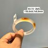 92.72 Vòng Ngọc Tuỷ Chalcedony Bạch Nguyệt Quang Đốm Kim Sa ~ 50,9x9,7x6,9mm