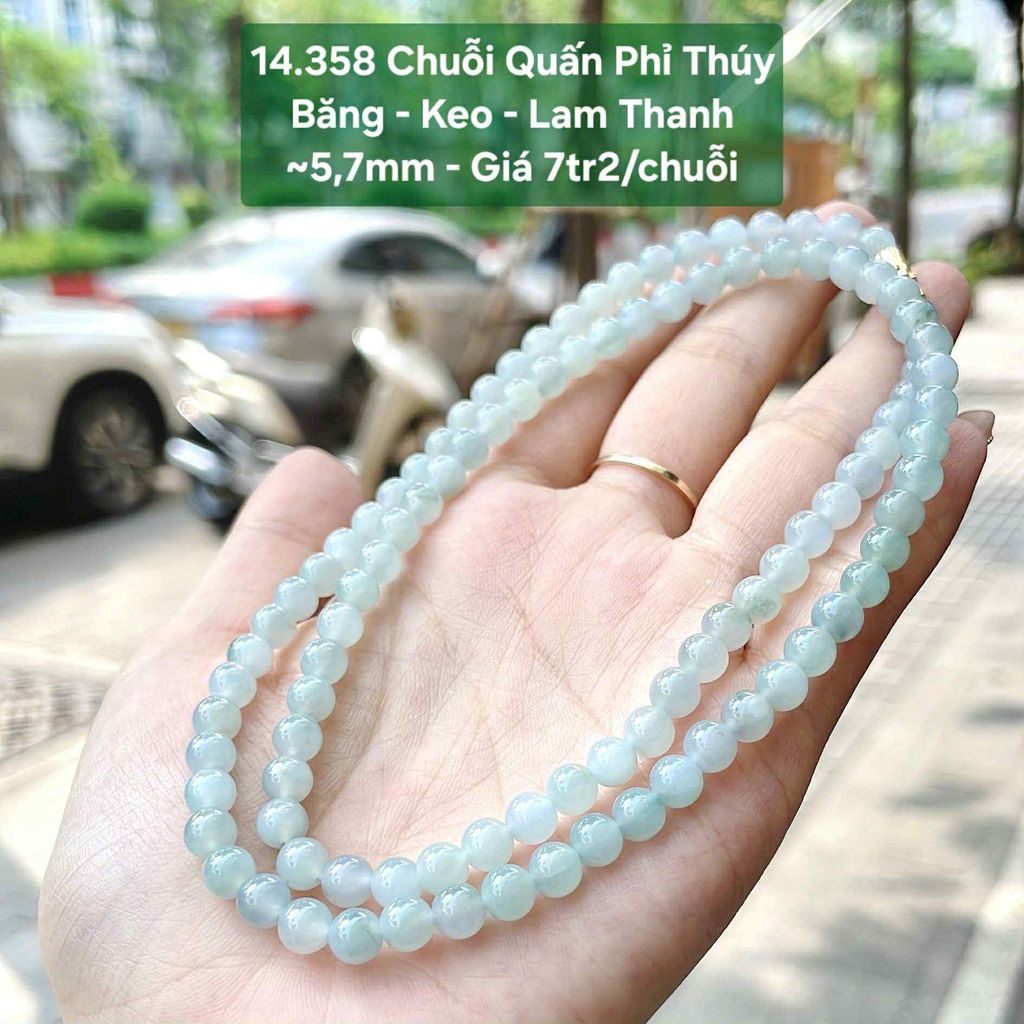 Chuỗi Quấn Phỉ Thúy Băng - Keo - Lam Thanh 14.358
