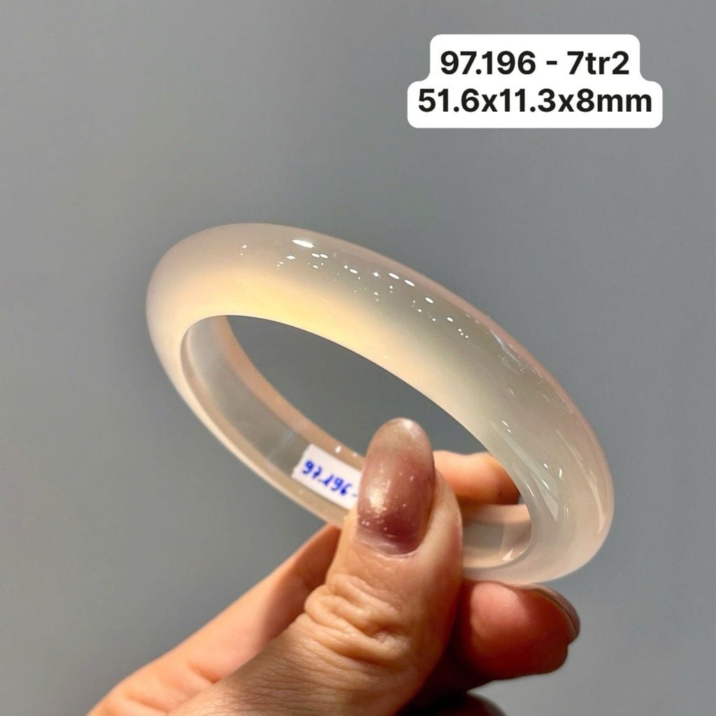Vòng Hẹ  Ngọc Tuỷ Chalcedony Bạch Nguyệt Quang 97.196