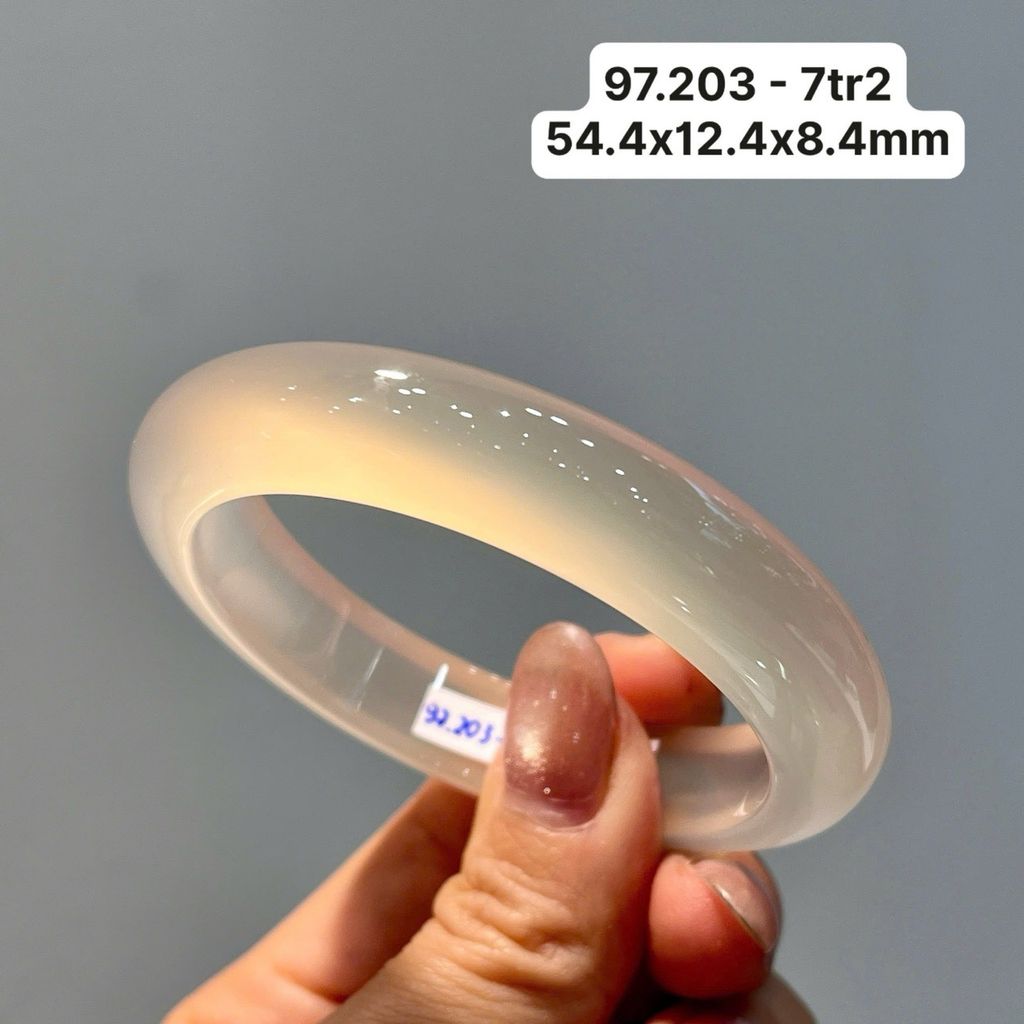 Vòng Hẹ  Ngọc Tuỷ Chalcedony Bạch Nguyệt Quang 97.203