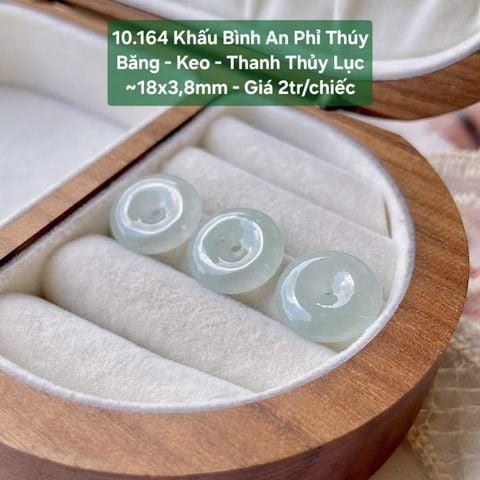 Khấu Bình An Phỉ Thúy Băng - Keo - Thanh Thủy Lục 10.164