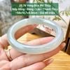 Vòng Đũa Phỉ Thúy Jadeite A Nếp Băng - Băng Keo - Thanh Thủy Lục ~58x10,7x9,9mm 25.76