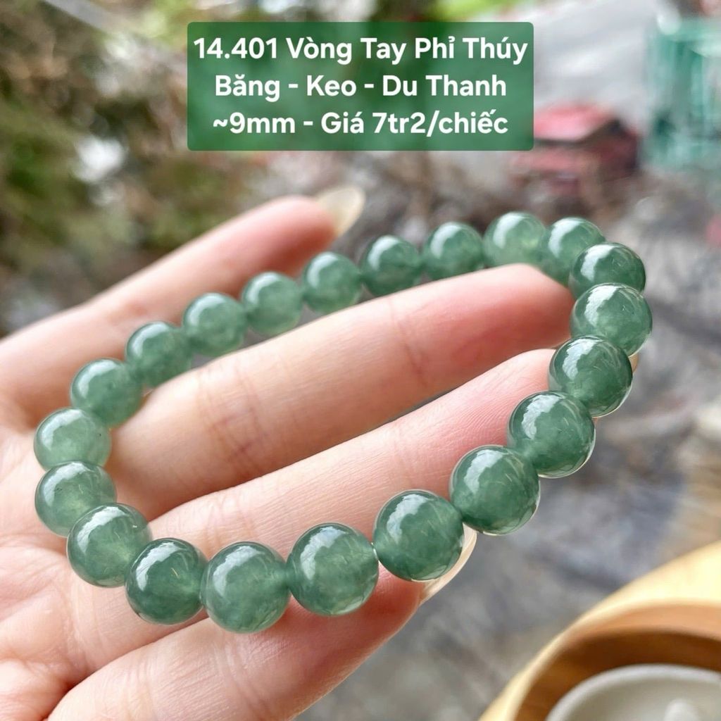 Vòng Tay Phỉ Thúy  Băng - Keo - Du Thanh 14.401