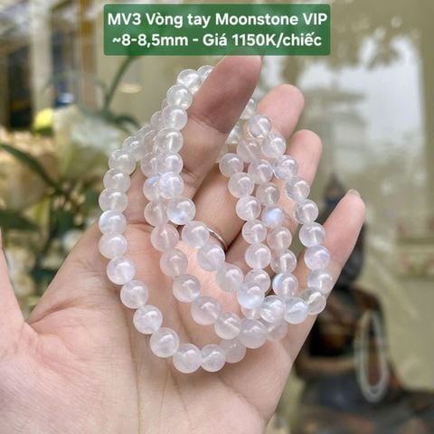 Vòng tay Moonstone VIP ~8-8.5mm MV3