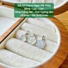 Charm Ngọc Phỉ Thúy Băng - Lục - Lam Vàng Trắng 18K - Kim Cương tấm - 126.43