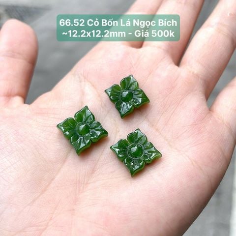 Cỏ Bốn Lá Ngọc Bích ~12.2x12.2mm - 66.52
