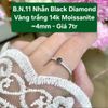 Nhẫn Black Diamond VT14 - Moissanite ~4mm BN11