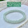 Vòng Tay Phỉ Thúy Băng - Keo - Trắng phớt Lục - 14.206