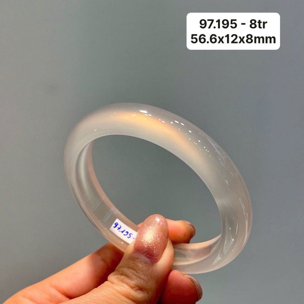 Vòng Hẹ  Ngọc Tuỷ Chalcedony Bạch Nguyệt Quang 97.195