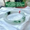 Vòng Đũa Phỉ Thuý Nếp Hoá - Nếp Băng - Keo - Hoa Bay ~52.8x8x8.2mm - 23.99