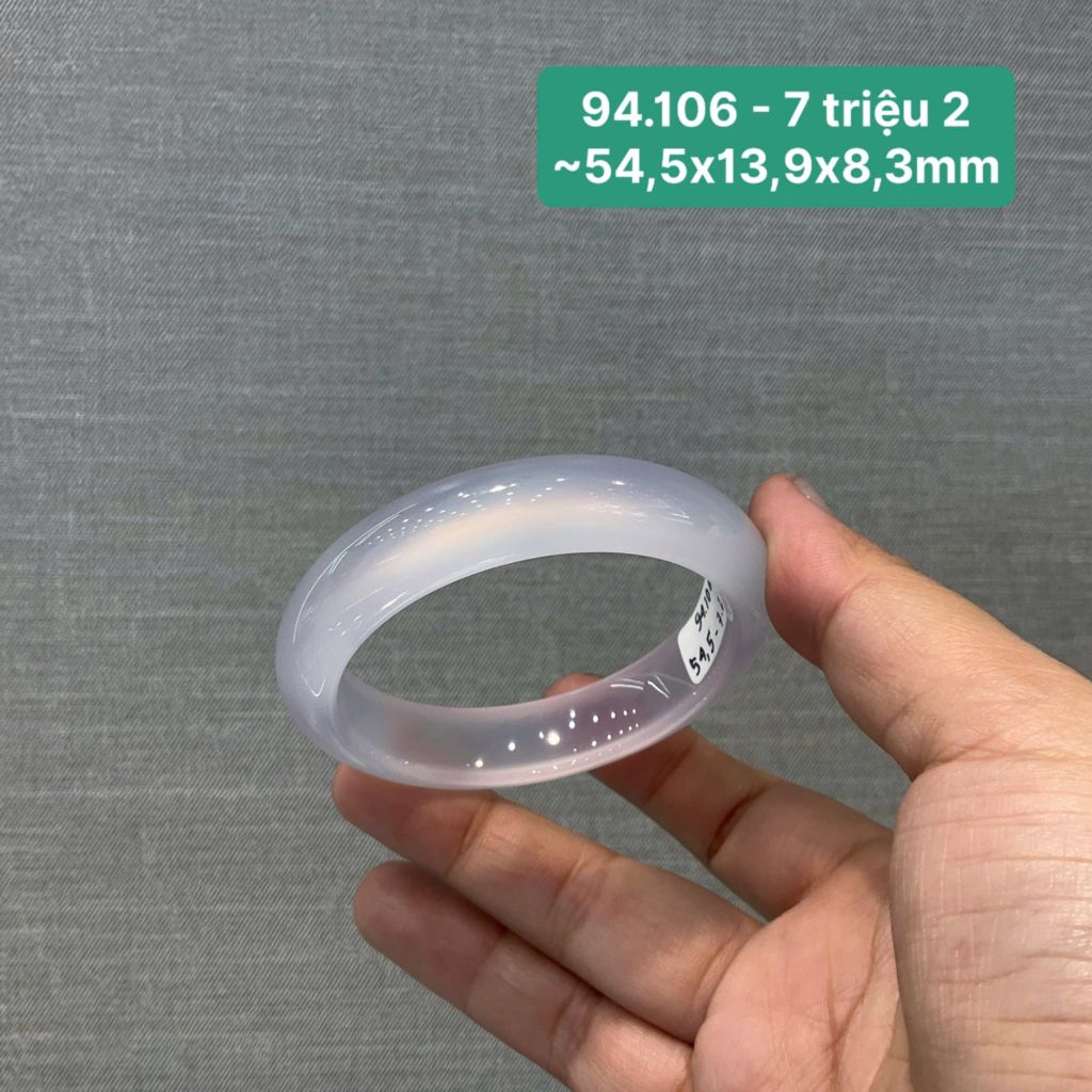 Vòng ngọc tuỷ Chalcedony tử la lan ~54,5x13,9x8,3mm 94.106