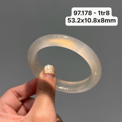 Vòng Hẹ  Ngọc Tuỷ Chalcedony Bạch Nguyệt Quang 97.178