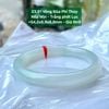 Vòng Đũa Phỉ Thúy  Nếp Mịn - Trắng phớt Lục  ~54,2x8,9x8,8mm 23.91