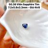 Viên Sapphire Tim 7.2x5.8x3.3mm 50.36