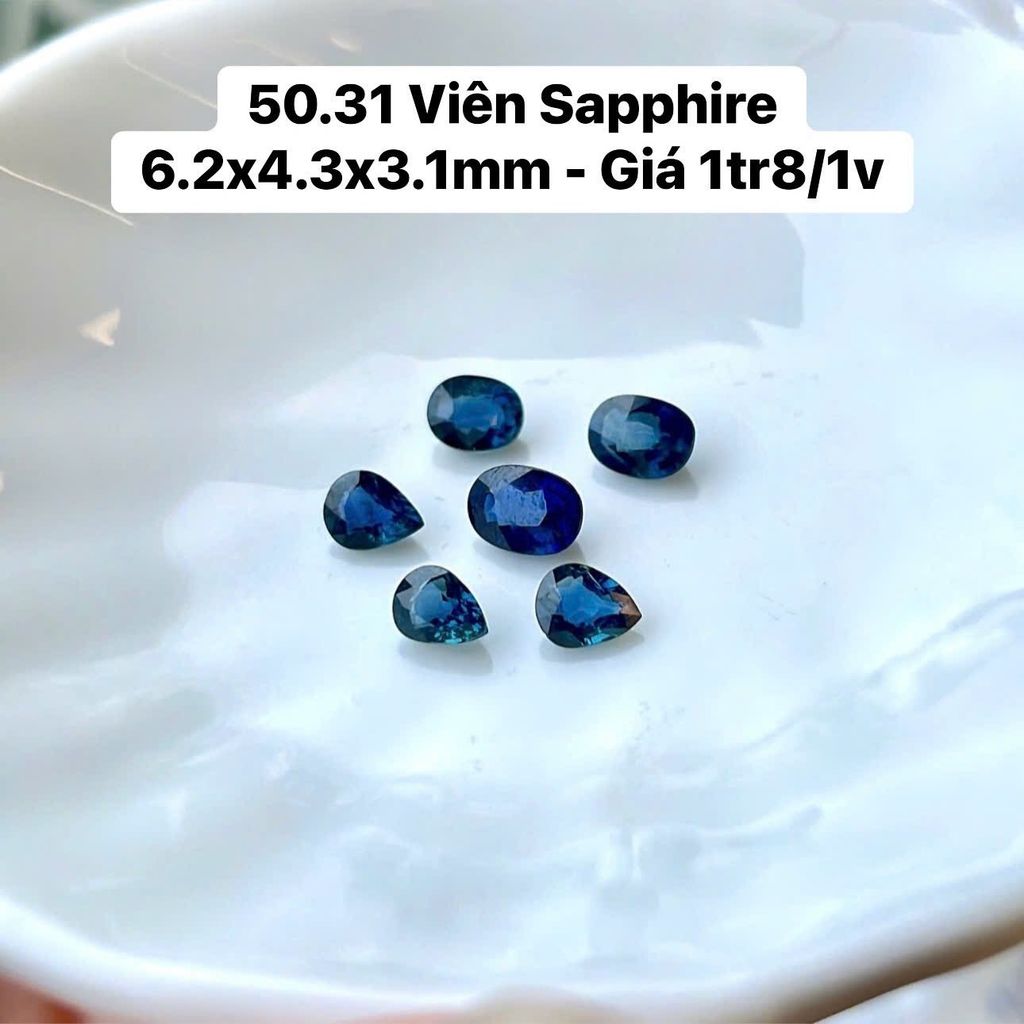 Viên Sapphire 6.2x4.3x3.1mm 50.31