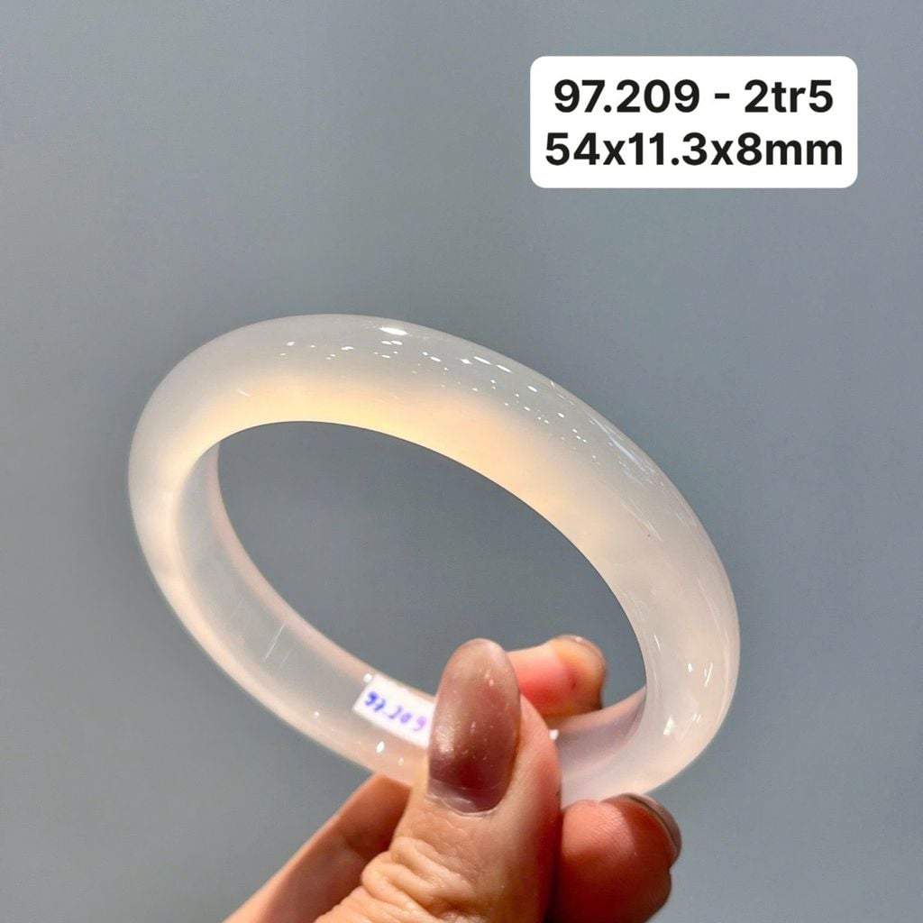 Vòng Hẹ  Ngọc Tuỷ Chalcedony Bạch Nguyệt Quang 97.209