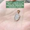 Charm Con Mực Phỉ Thuý Băng - Bạch Nguyệt Quang VV10 - Moissanite Tấm ~8.6x12.6mm - 127.34